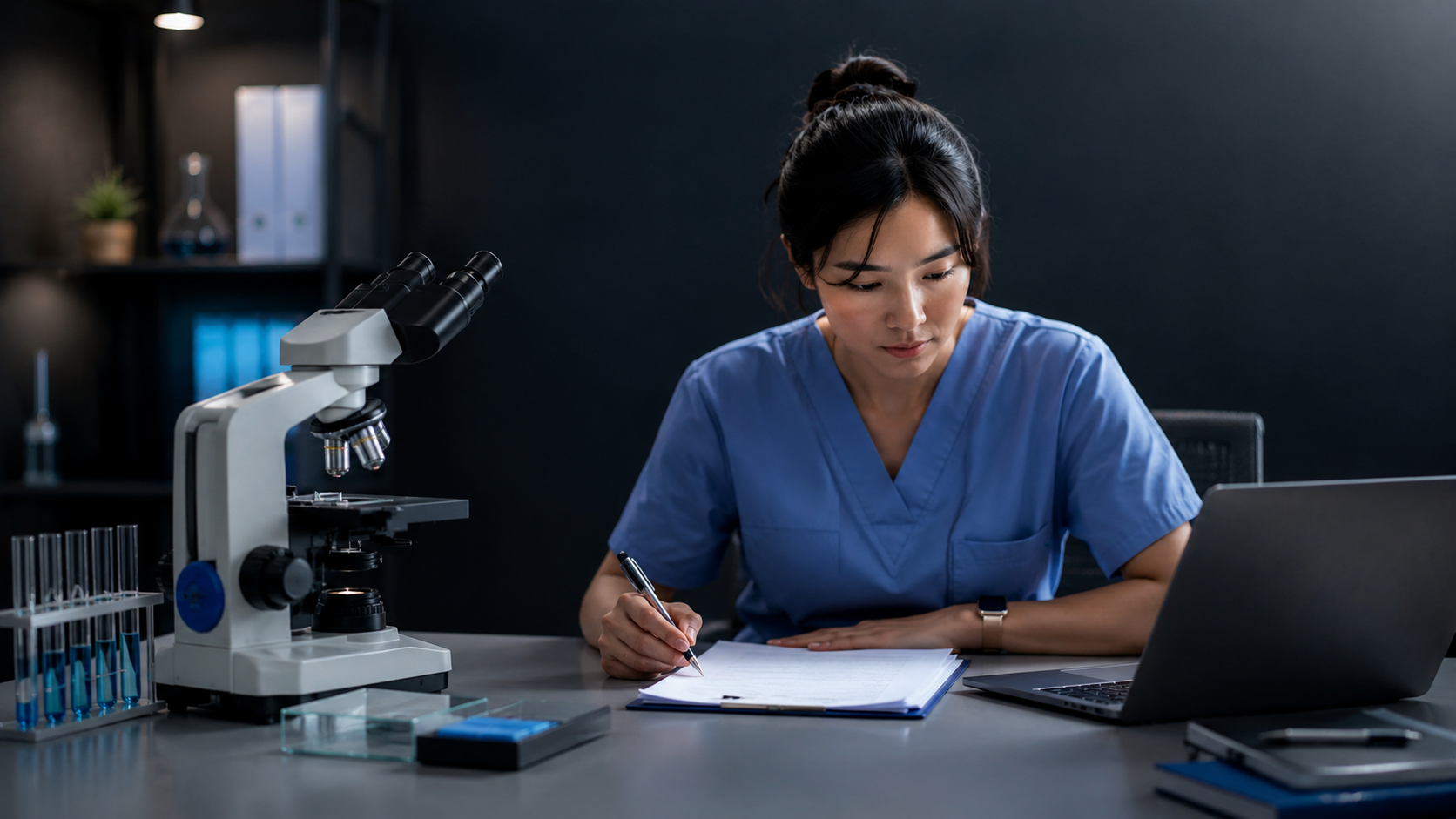 Medical Technology student preparing for the MTLE